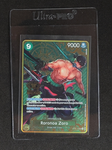 One Piece TCG OP06-118 Roronoa Zoro Secret Rare — front