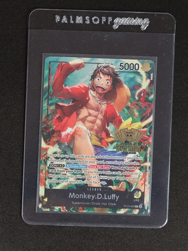 2025 One Piece TCG ST13-003 Monkey.D.Luffy 2nd Anniversary Tournament — front