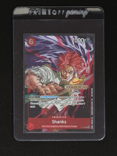 2025 One Piece TCG P-083 Shanks CS Championship Pack 25-26 — front