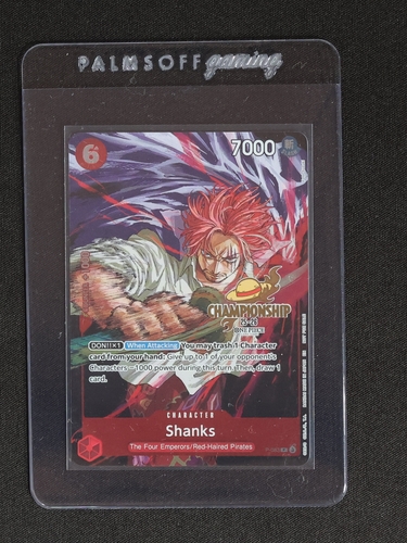 2025 One Piece TCG P-083 Shanks Championship Tournament Promo — front