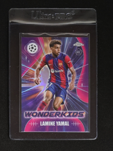 2023-24 Topps Chrome UEFA Club Competitions Wonderkids #WK-3 Lamine Yamal — front