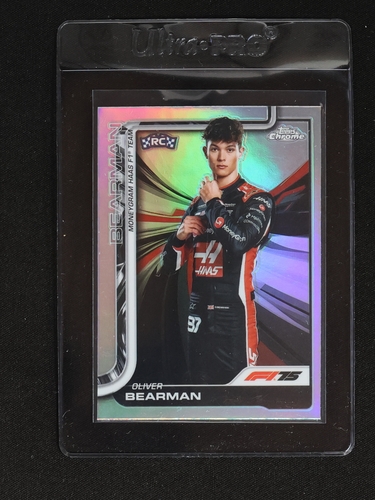 2025 Topps Chrome Formula 1 #14 Oliver Bearman Rookie Portrait RC — front