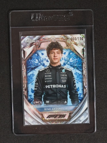 2025 Topps Chrome F1 #D75-8 Kimi Antonelli Diamond 75th Anniversary — front