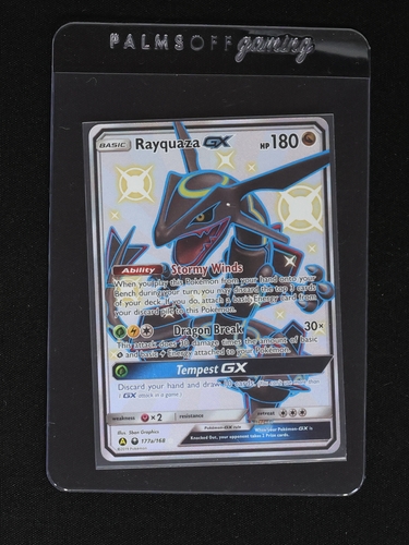 2019 Pokémon #177a Rayquaza GX — front