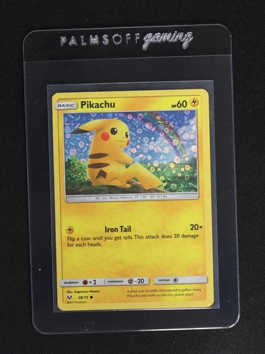 2017 Pokémon Sun & Moon Shining Legends #28 Pikachu — front