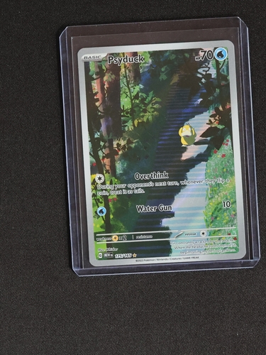 2023 Pokémon Scarlet & Violet 151 #175 Psyduck Illustration Rare Full Art Holo — front