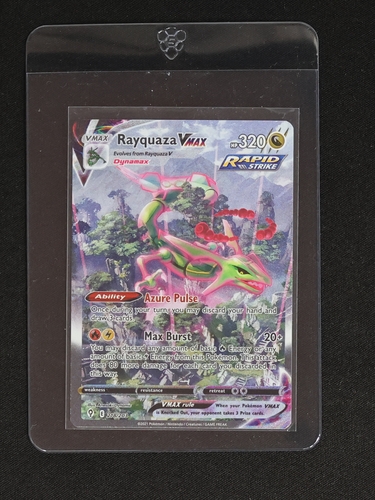 2021 Pokémon TCG Rayquaza VMAX #102 Rapid Strike — front