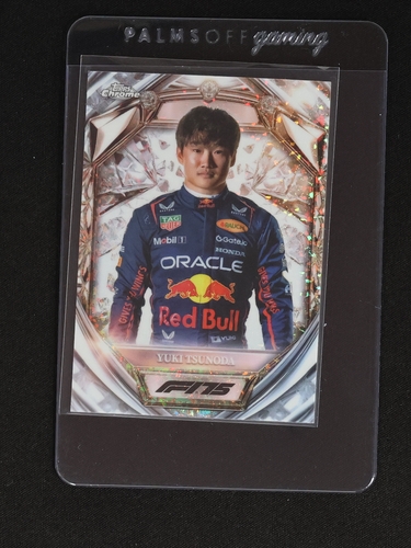 2025 Topps Chrome F1 Diamond 75th Anniversary #D75-2 Yuki Tsunoda — front
