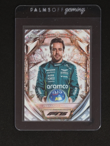 2025 Topps Chrome F1 #D75-9 Fernando Alonso Diamond 75th Anniversary — front