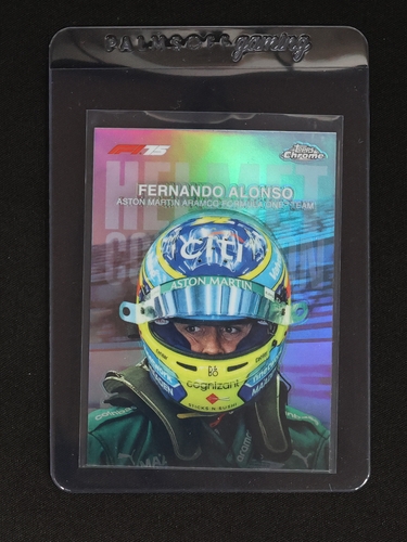 2025 Topps Chrome Formula 1 #HC-6 Fernando Alonso Helmet Collection — front