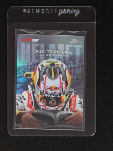 2025 Topps Chrome Formula 1 #HC-3 Yuki Tsunoda Helmet Collection — front