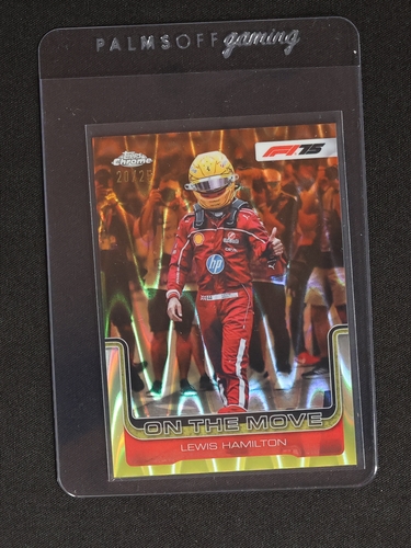 2025 Topps Chrome F1 #191 Lewis Hamilton On The Move — front