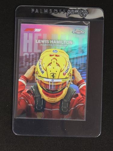 2025 Topps Chrome Formula 1 #HC-2 Lewis Hamilton Helmet Collection — front