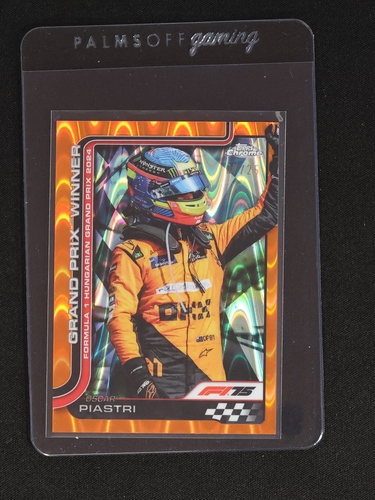 2025 Topps Chrome F1 #105 Oscar Piastri Grand Prix Winner Hungarian GP — front