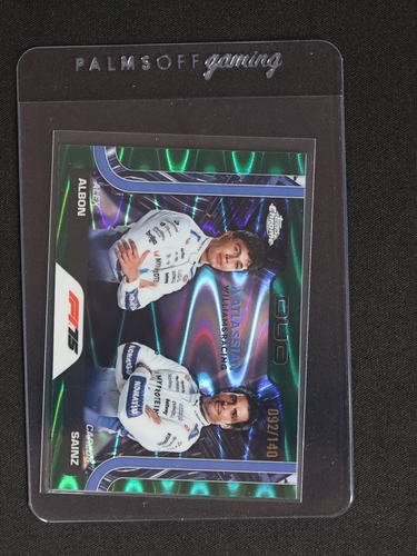 2025 Topps Chrome Formula 1 #172 Alex Albon & Carlos Sainz Duo — front
