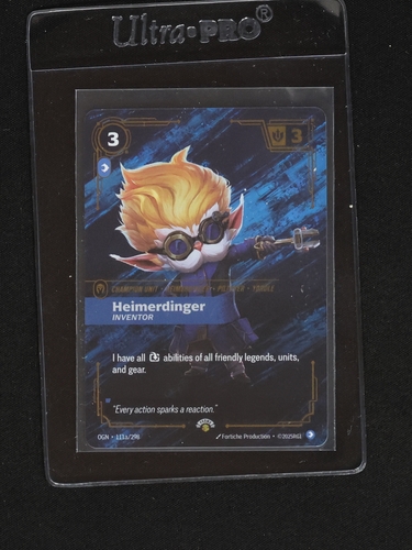 2025 Riftbound Origins #111 Heimerdinger Inventor — front