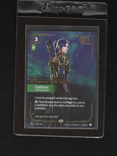 2025 Riftbound Origins #068a Caitlyn Patrolling — front