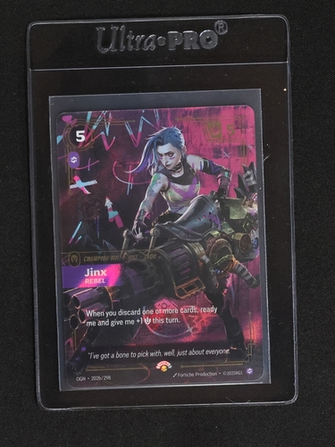 2025 Riftbound League of Legends #202 Jinx Rebel — front