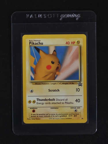 1999 Pokémon #26 Pikachu Black Star Promo — front