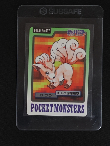 1997 Bandai Carddass #037 Vulpix — front