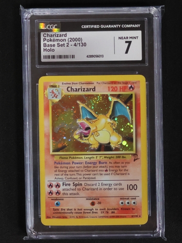 2000 Pokemon Base Set 2 #4 Charizard — front