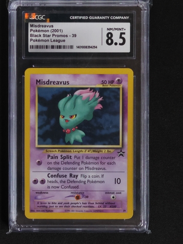 2001 Pokemon Black Star Promos #39 Misdreavus — front
