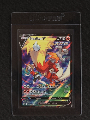 Pokémon Blaziken V TG14/TG30 Silver Tempest Trainer Gallery — front
