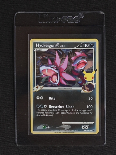 2021 Pokémon TCG SWSH138 Hydreigon C lv.61 Black Star Promo — front