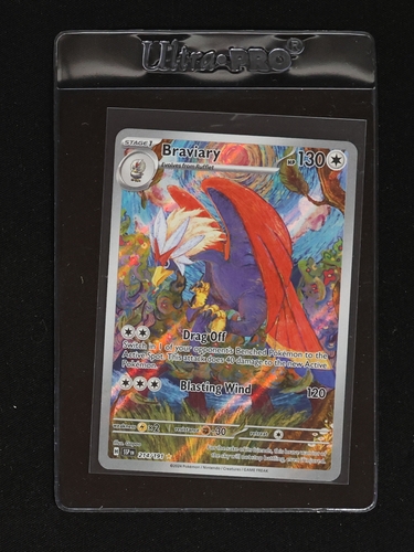 2023 Pokémon SV08 Surging Sparks #214 Braviary Illustration Rare Full Art — front