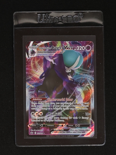 2020 Pokémon TCG Chilling Reign #075 Shadow Rider Calyrex VMAX — front