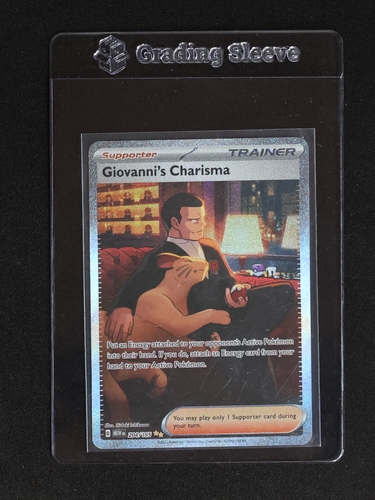 2022 Pokémon Scarlet & Violet 204 Giovanni's Charisma — front