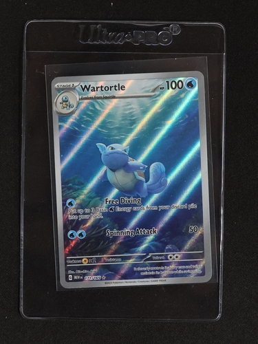 2023 Pokémon Scarlet & Violet 151 #171 Wartortle Illustration Rare Holo — front