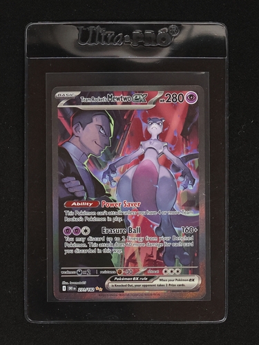 2023 Pokémon TCG Team Rocket's Mewtwo ex #125 — front