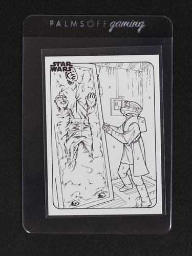 2025 Topps Chrome Star Wars By the Number #CP-9 Han Solo in Carbonite and Boushh — front