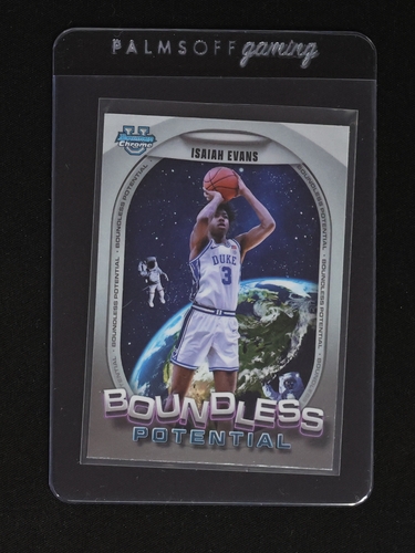 2024-25 Bowman University Chrome #BP-9 Isaiah Evans Boundless Potential — front