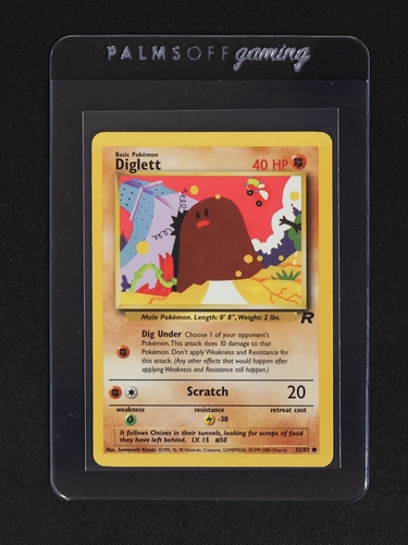 1999 Pokémon Team Rocket #52 Diglett — front