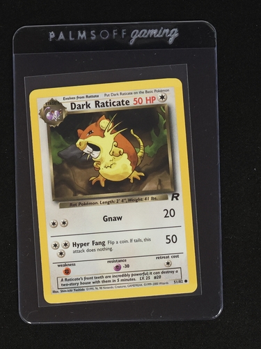 2000 Team Rocket #51 Dark Raticate — front