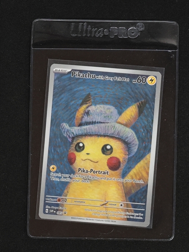 2023 Pokémon Scarlet & Violet Promo #085 Pikachu with Grey Felt Hat — front