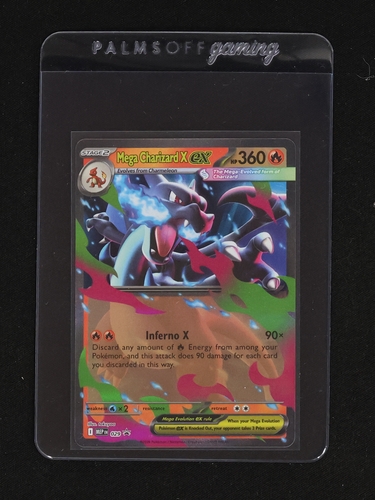 Mega Charizard X ex 013/094 Me02: Phantasmal Flames Holo — front