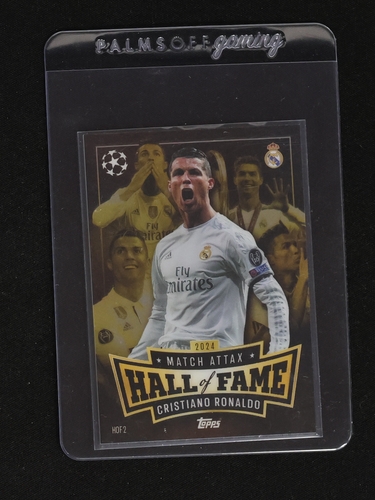 2024 Topps Match Attax Hall of Fame #HOF2 Cristiano Ronaldo — front