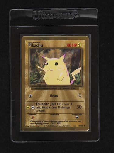 2021 Pokémon Celebrations #58 Pikachu Gold Metal Promo — front