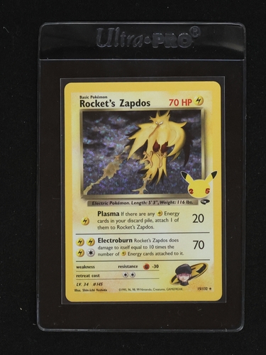 2021 Pokemon Celebrations #15 Rocket's Zapdos — front