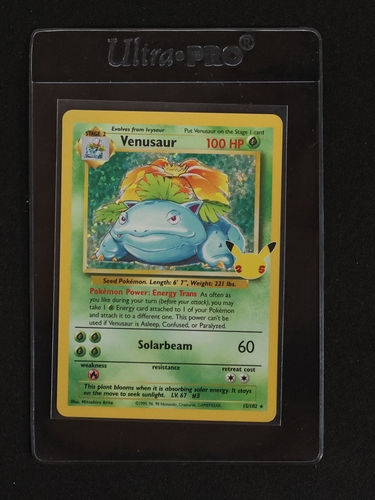 1999 Pokémon Base Set #15 Venusaur — front