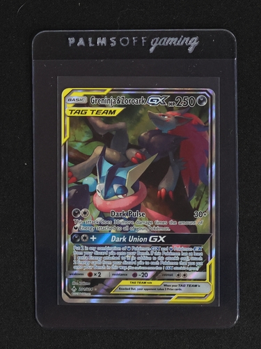 2019 Pokémon TCG Unbroken Bonds #201 Greninja & Zoroark GX — front