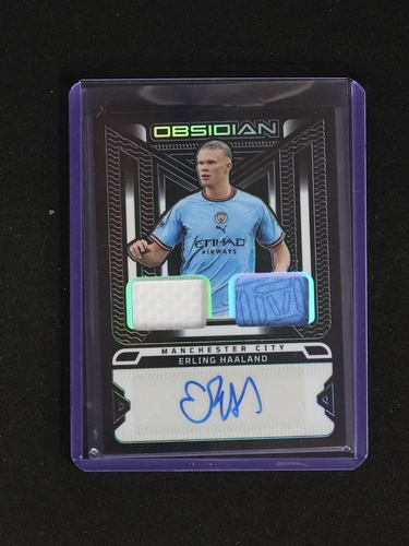 2023-24 Panini Obsidian #JA-EH Erling Haaland — front