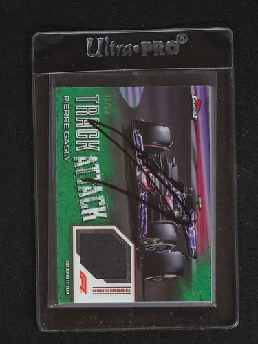 2024 Topps Finest Formula 1 Track Attack Green Refractor Race Relic #TAR-PGA Pierre Gasly — front