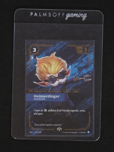 2025 League of Legends Riftbound Origins #111/298 Heimerdinger Inventor — front