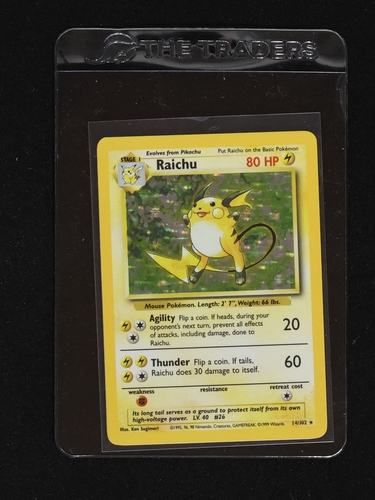 1999 Pokémon #14 Raichu — front