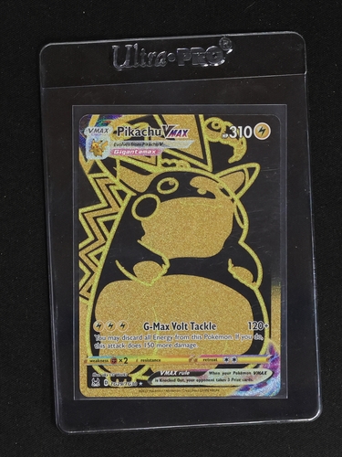 2022 Pokémon Lost Origin #TG29/TG30 Pikachu VMAX Gold Holo — front