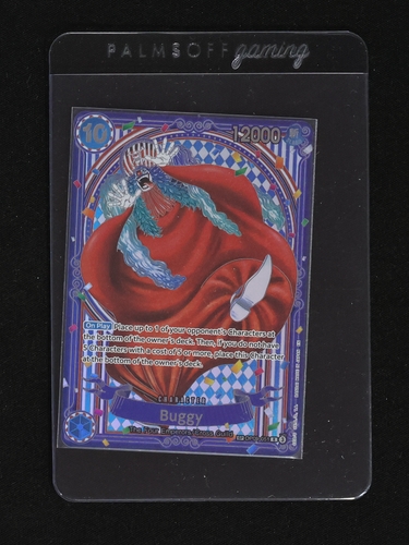 One Piece Card Game Buggy OP09-051 SP Silver The Azure Sea's Seven — front